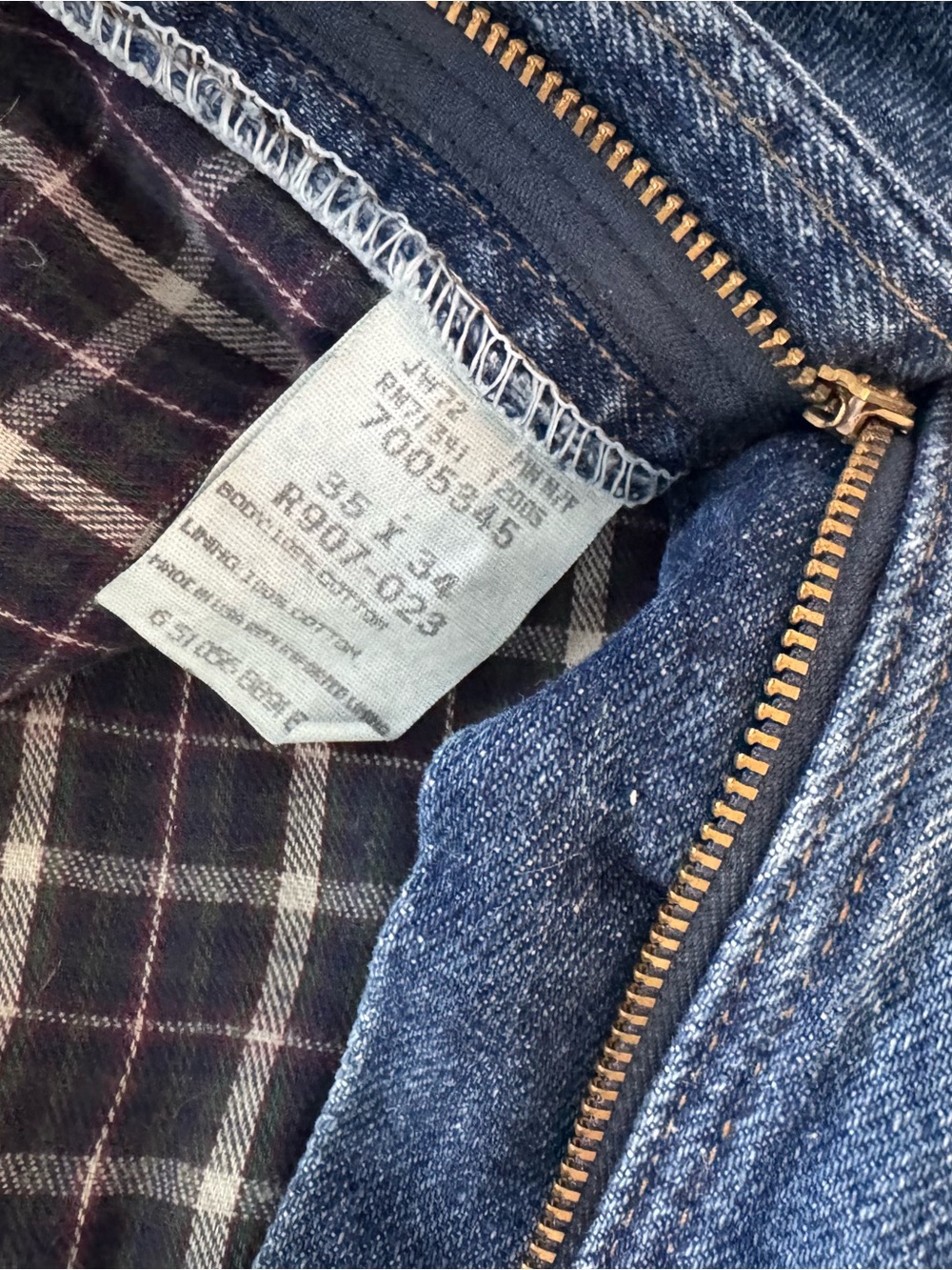 VINTAGE L.L Bean Double L Flannel Lined Jeans - Picture 9 of 14